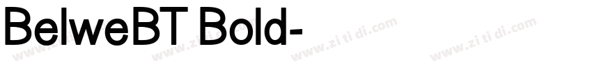 BelweBT Bold字体转换
